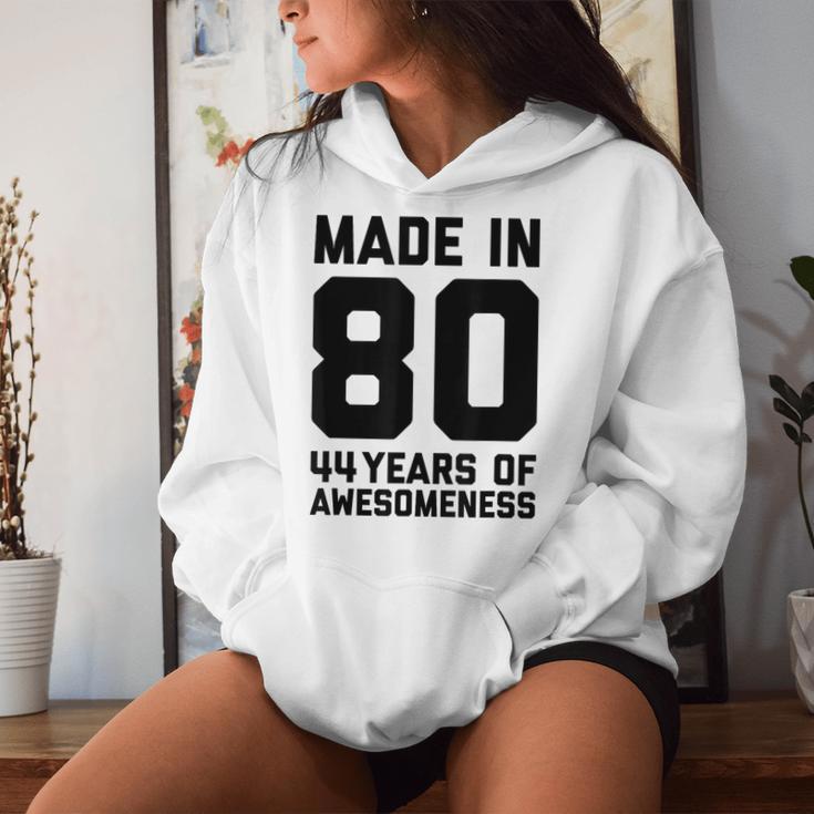 44 Geburtstag 44 Jahre Alt Geschenk Männer Frauen Papa Mama Kapuzenpullover für Damen Geschenke für Sie