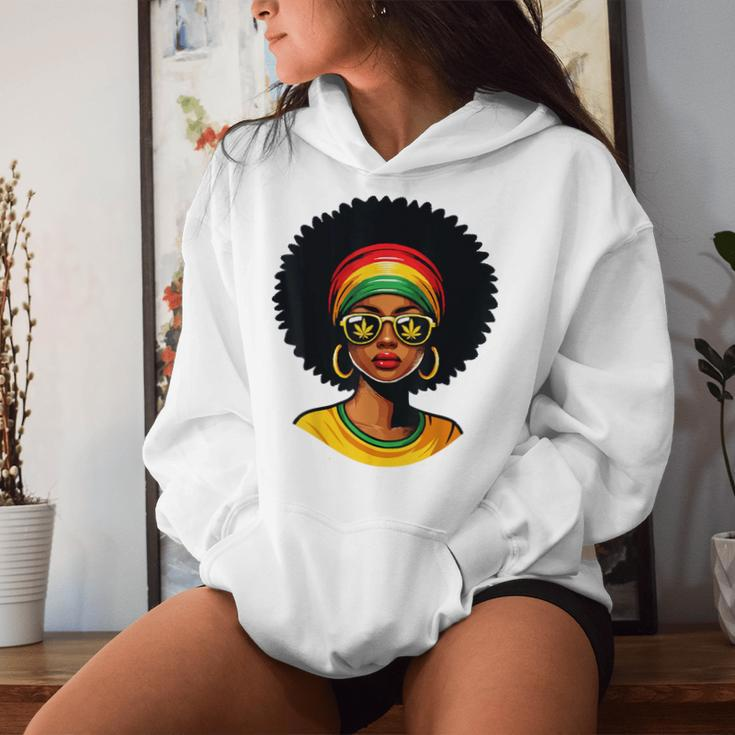 Africa Woman Headscarf Nubian Melanin Popping Black History Women Hoodie Gifts for Her