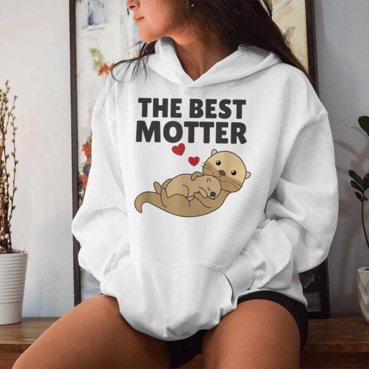 Best Motter Otter Worspiel Für Die Beste Mama Cute Animals Kapuzenpullover für Damen Geschenke für Sie