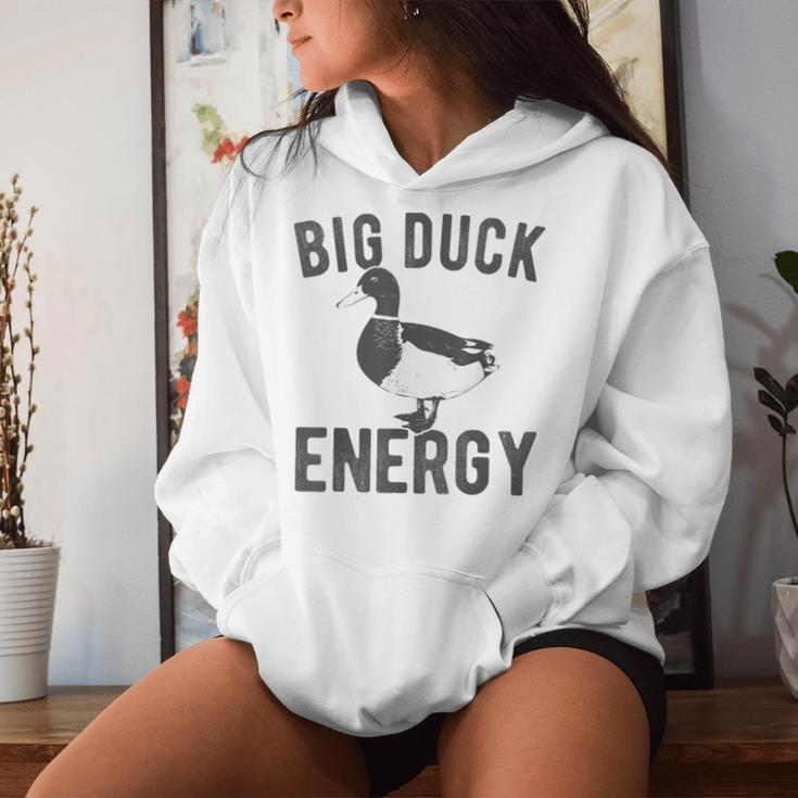 Big Duck Energy Retro Vintage Style Duck Meme Women Hoodie Gifts for Her