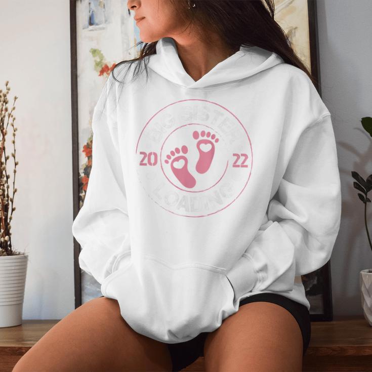 Big Sister 2022 Loading First Sibling Becoming Big Sister Women Hoodie Gifts for Her