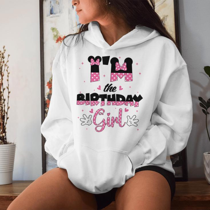 Im The Birthday Girl Mouse Family Matching Women Hoodie Gifts for Her