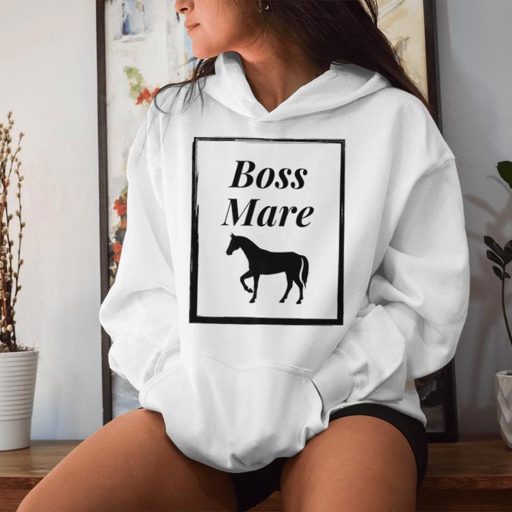 Boss Mare Horse Riding Equestrian Graphic Women Hoodie Gifts for Her