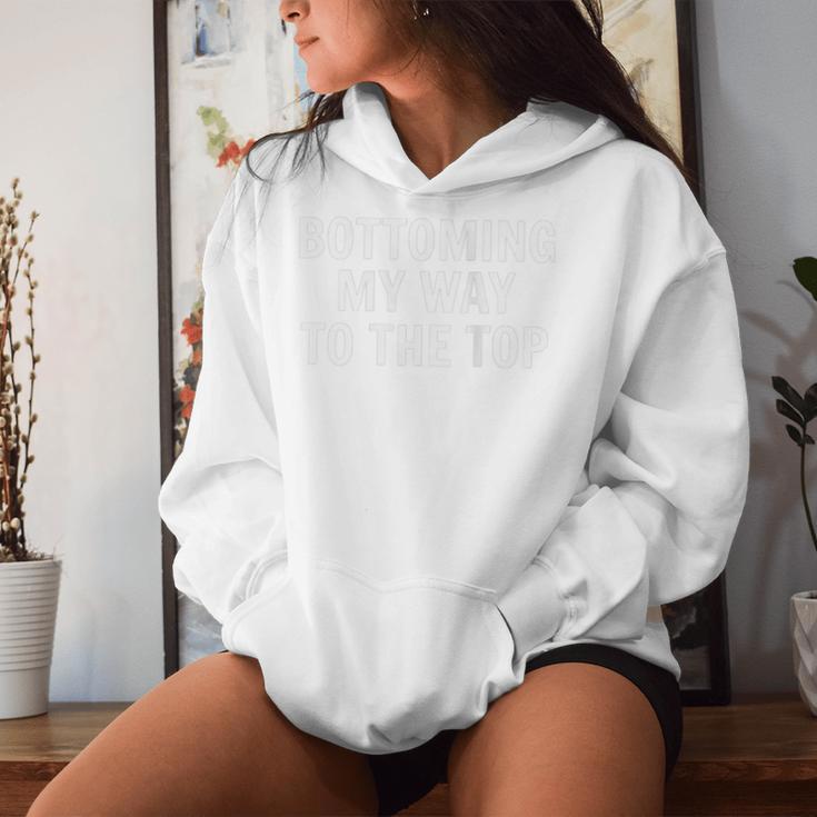 Bottoming My Way To The Top Gay Twink Bottom Lgbt Queer Women Hoodie Gifts for Her