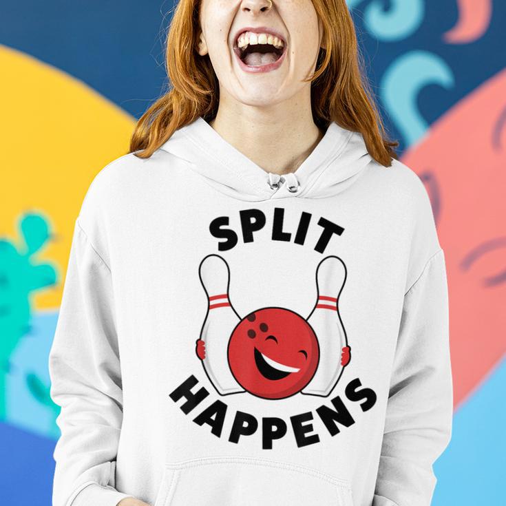 Bowling For And Split Happens Women Hoodie Monsterry