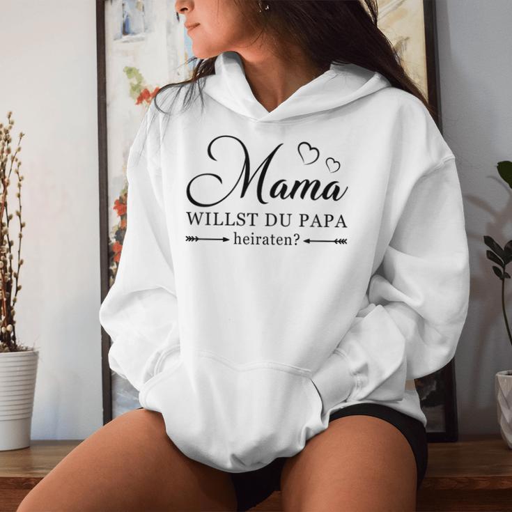 Children's Mama Wollen Du Papa Heiraten Meiratsproproposal Ide Kapuzenpullover für Damen Geschenke für Sie