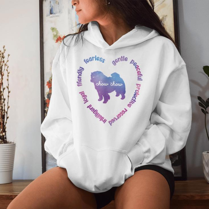 Chow Chow Dog Heart Chow Chow Mom Chow Chow Dad Women Hoodie Gifts for Her