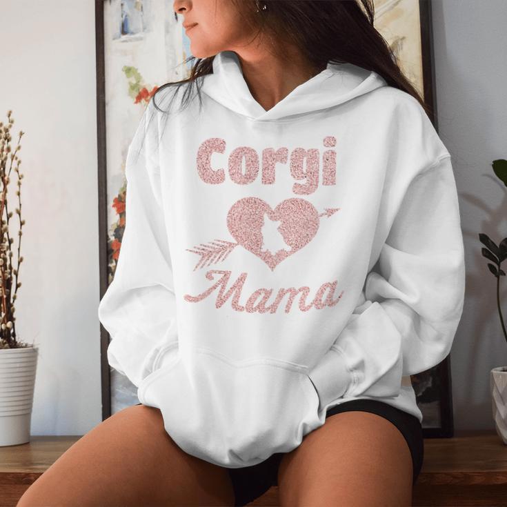 Corgi Mama Kapuzenpullover für Damen Geschenke für Sie