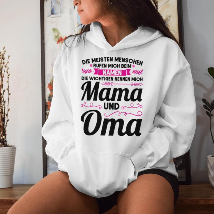 Die Wichtigen Nennen Mich Mama Und Oma Mama Grandma Gray Kapuzenpullover für Damen Geschenke für Sie