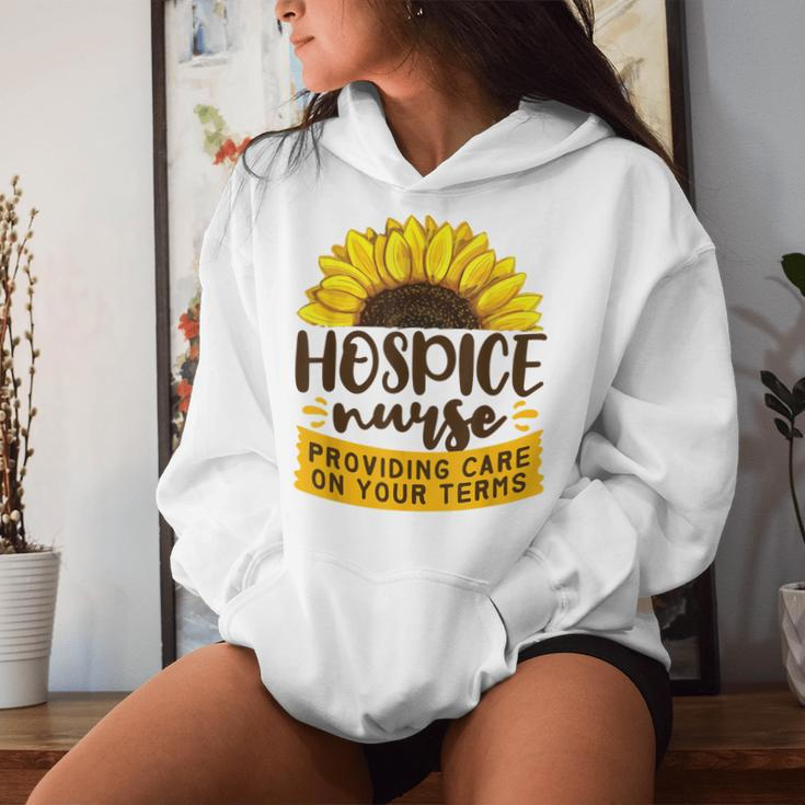 End Of Life Care On Your Terms Hospice Nurse Women Hoodie Gifts for Her