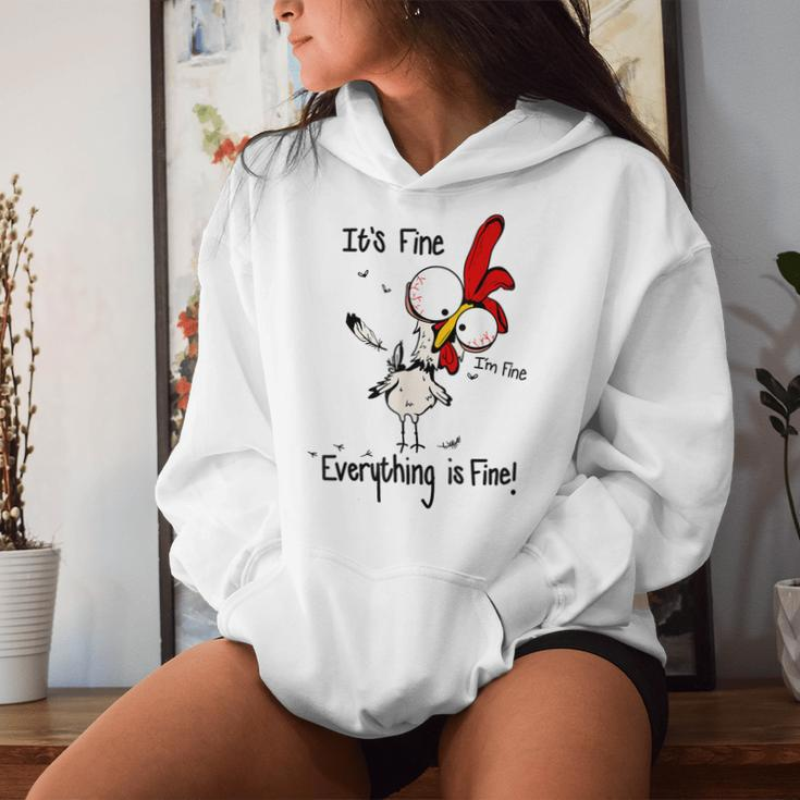 Chicken It's Fine I'm Fine Everything Is Fine Women Hoodie Gifts for Her