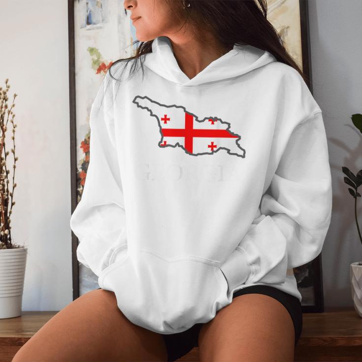 Georgien Flagge Frauen Georgian Flag Kinder Männer Georgien Kapuzenpullover für Damen Geschenke für Sie