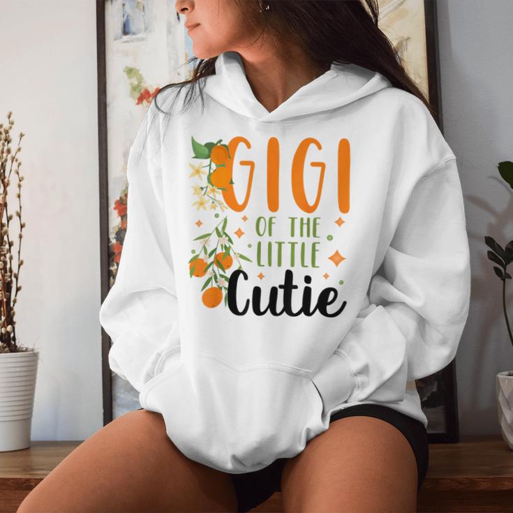 Gigi Little Cutie Baby Shower Orange 1St Birthday Party Women Hoodie Gifts for Her