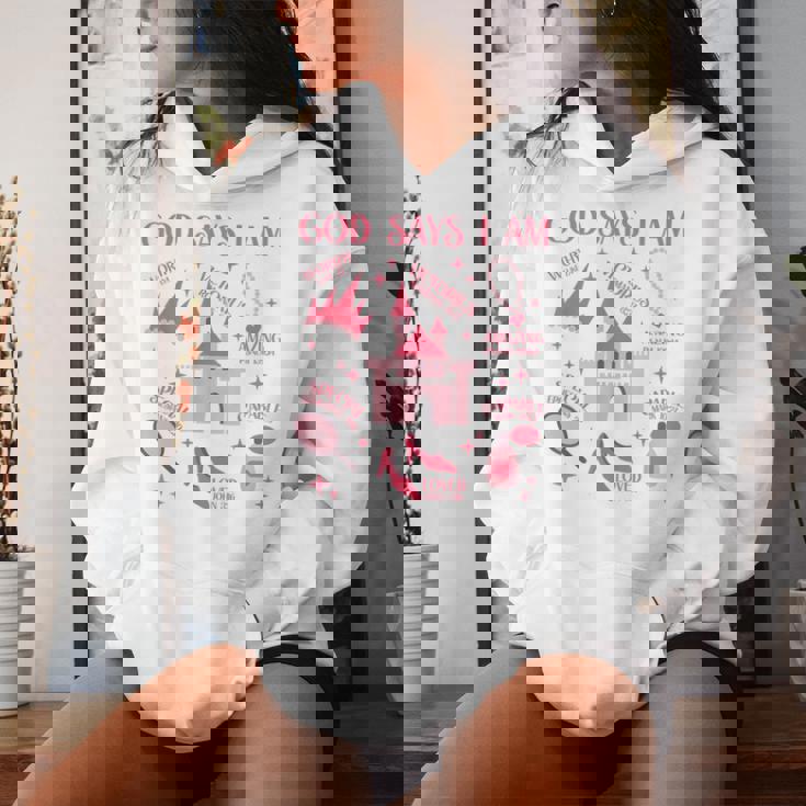 God Says I Am Princess Lover Girl Christian Women Hoodie Gifts for Her