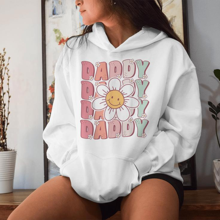 Groovy Daddy Matching Family Birthday Party Daisy Flower Women Hoodie Gifts for Her