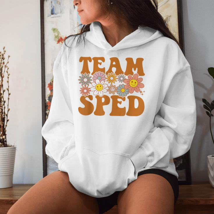 Groovy Squad Team Sped Retro Special Education Ed Teacher Women Hoodie Gifts for Her