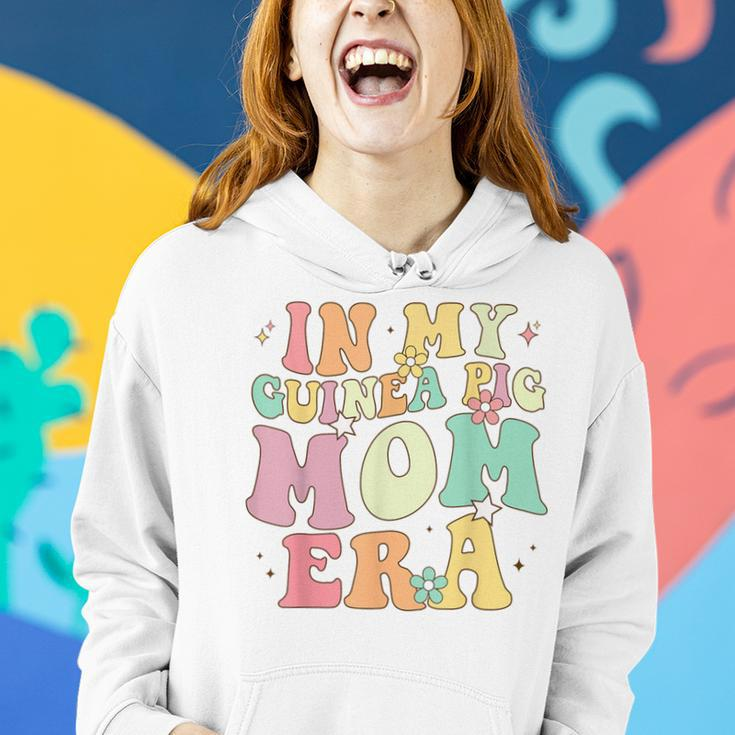 In My Guinea Pig Mom Era Groovy Guinea Pig Women Hoodie Gifts for Her