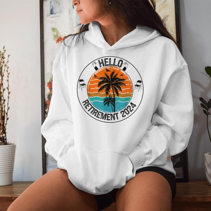 Hello Retirement 2024 Retired Squad Party Coworker Women Women Hoodie Gifts for Her