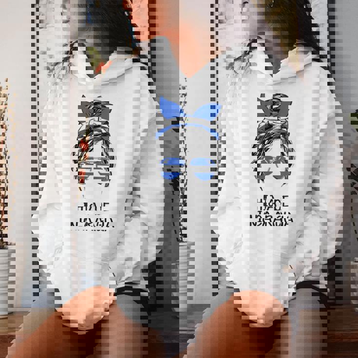 Hija De Nicaragua Orgullo Nicaragua Niña Orgullo Cuello Sudadera con capucha para mujer Regalos para ella