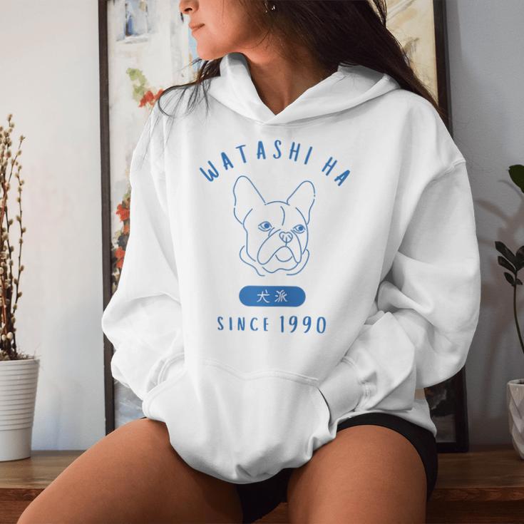 Hundeliebhaber Seit 1990 Papa Mama Geburtstag Kapuzenpullover für Damen Geschenke für Sie