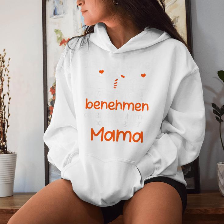 Kinder Ichersuche Mich Zu Benehmen Mama Children's Slogan Kapuzenpullover für Damen Geschenke für Sie