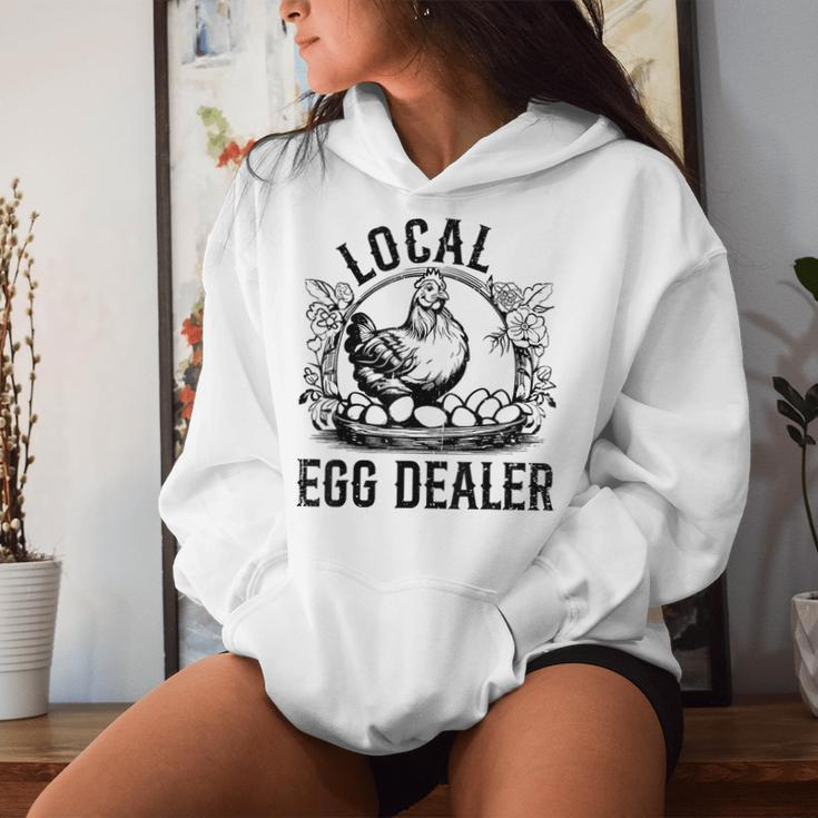 Local Egg Dealer Chicken Lover Farmer Egg Dealer Women Hoodie Gifts for Her