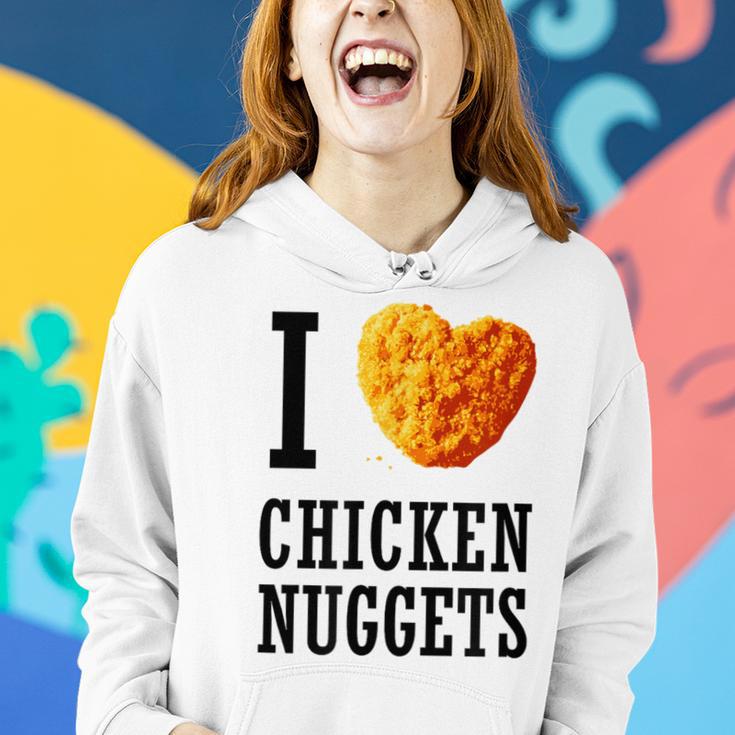 I Love Chicken Nuggets Heart 1 Women Hoodie Gifts for Her