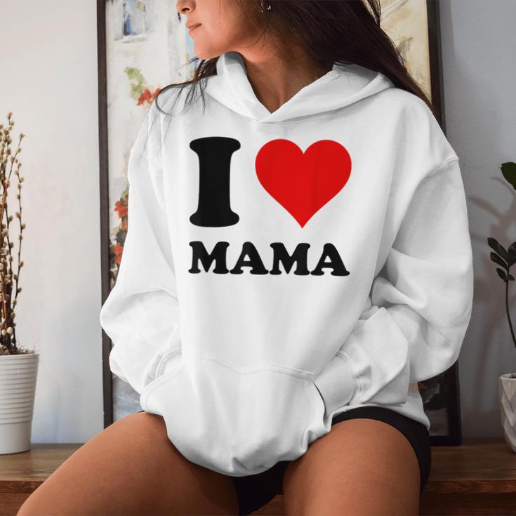 I Love Mama Kapuzenpullover für Damen Geschenke für Sie