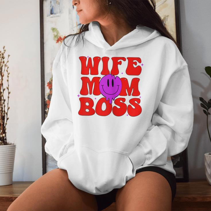 Mama Frau Boss Unschlagbar Mutterschaft Mama Leben Kapuzenpullover für Damen Geschenke für Sie