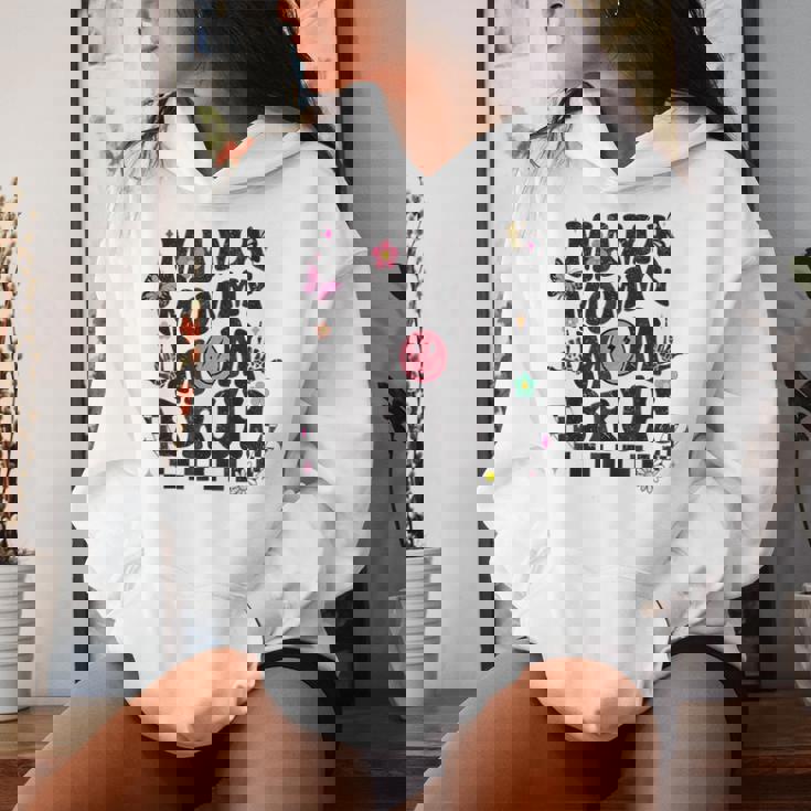 Mama Mommy Mom Bruh Groovy Vintage Mother Women Hoodie Gifts for Her