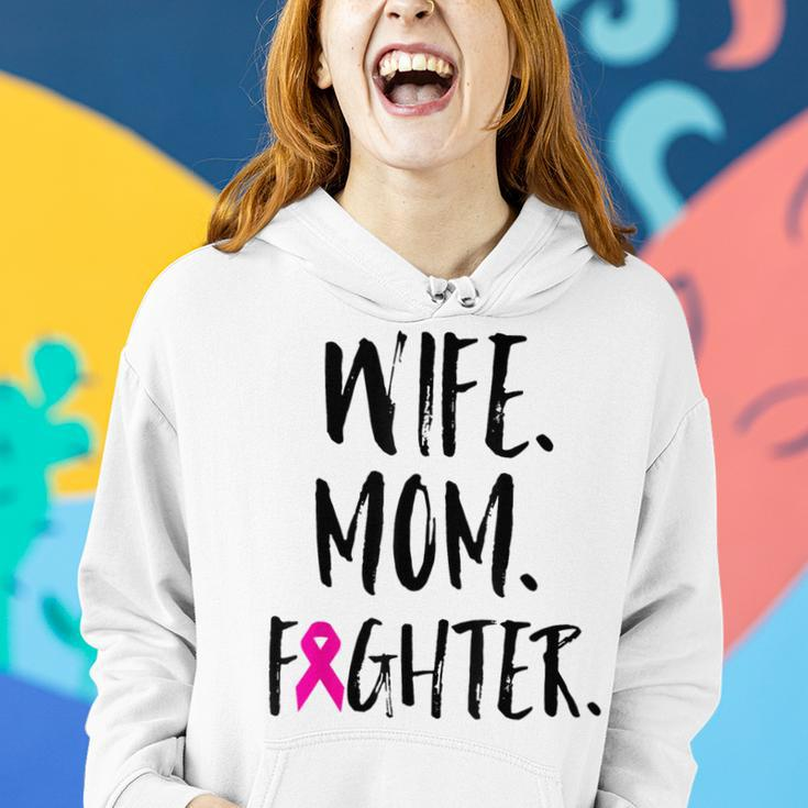 Mother's Day Wife Mom Fighter Breast Cancer Awareness Women Hoodie Gifts for Her