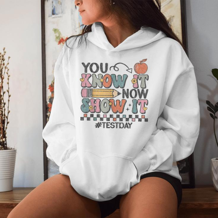 Motivation Test Day Testing For Teachers Women Hoodie Gifts for Her