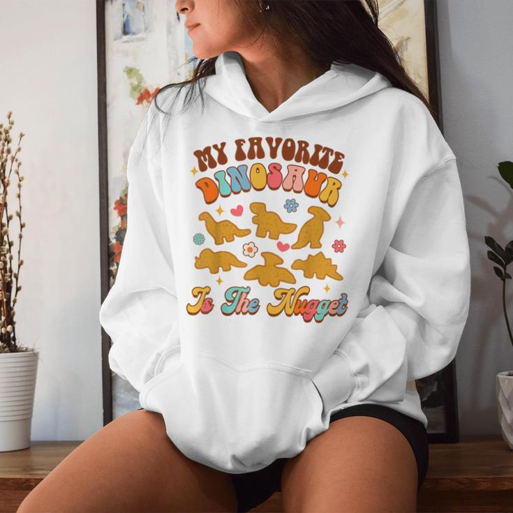 Nugget My Favorite Dinosaur Is The Nugget Chicken Lover Women Hoodie Gifts for Her