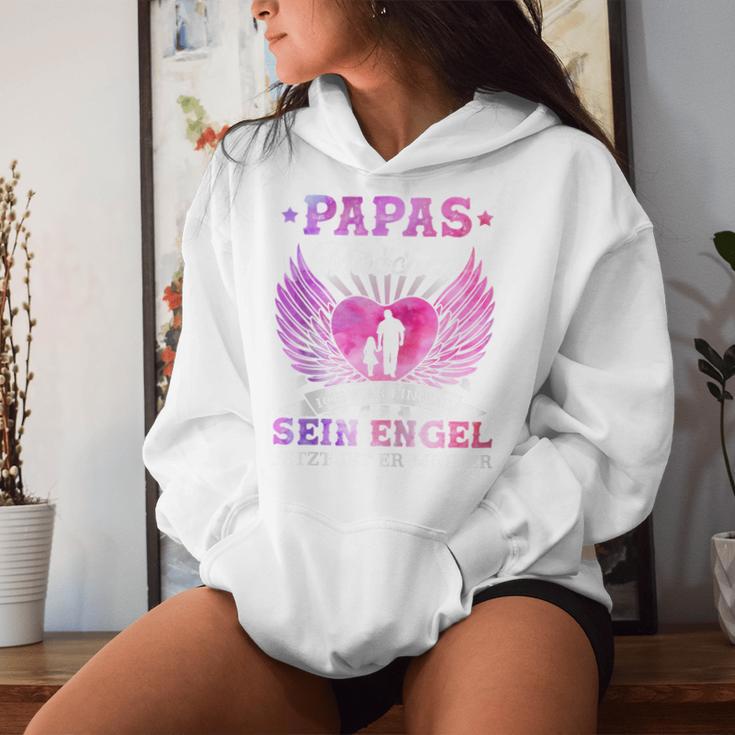 Papas Girl Ich War Einmal Sein Angel Jetzt Ist Er Meiner Hooded Jacket S Kapuzenpullover für Damen Geschenke für Sie