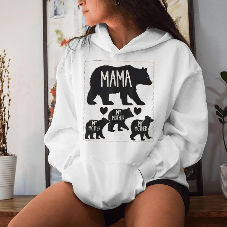 Personalisierte Mama Bär Und Kinder Bär Mama Muttertag Kapuzenpullover für Damen Geschenke für Sie