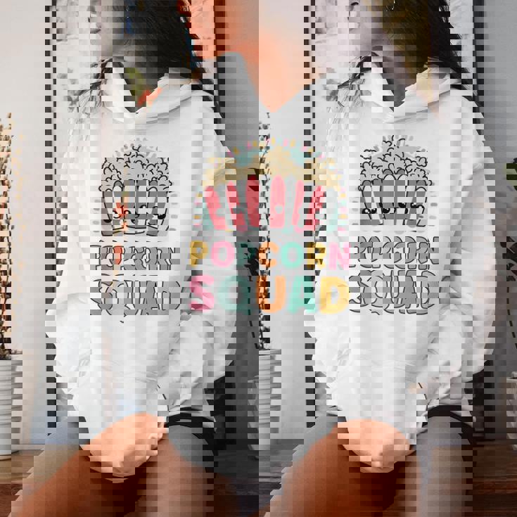 Popcorn Squad Matching For Girls Cinema Movie Night Women Hoodie Gifts for Her