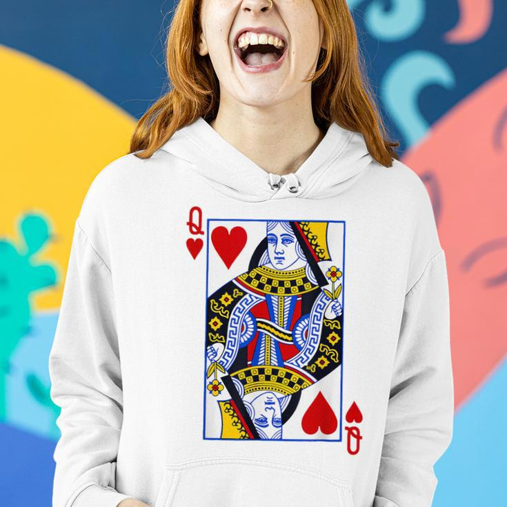 Queen Of Hearts Feminist For Playing Cards Women Hoodie Gifts for Her