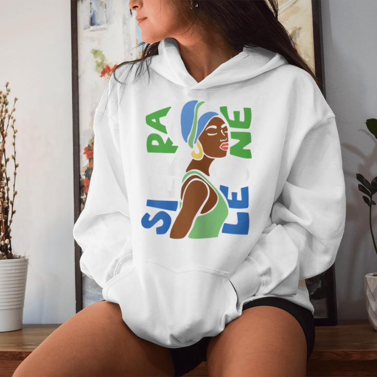 Sierra Leone Flag Ethnic African Heritage Black Woman Africa Women Hoodie Gifts for Her