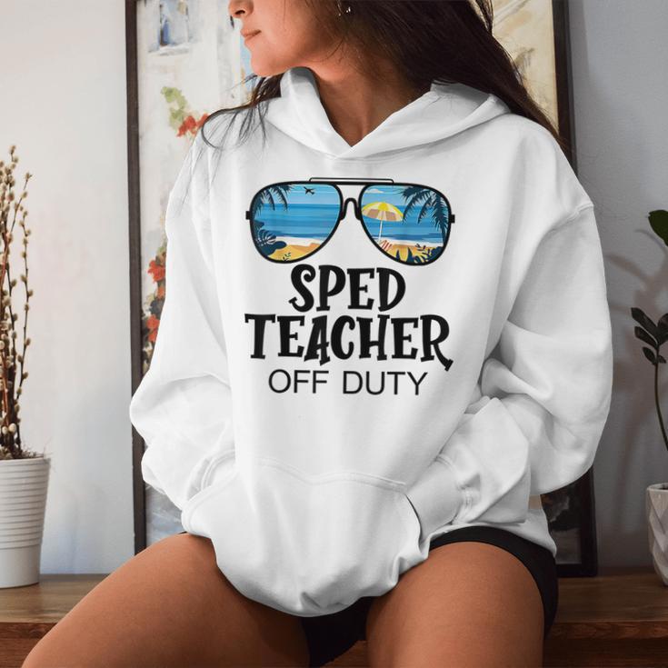 Special Education Teacher Off Duty Sunglasses Beach Summer Women Hoodie Gifts for Her