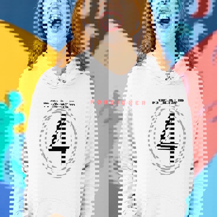 Sweat à capuche femme Foreigner 4, Design Album Rock pour Fans Cadeaux pour elle