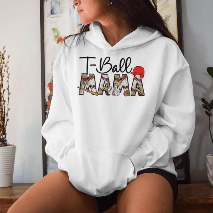 T Ball Mom Leopard Mother's Day Mama Ball Sport Player Women Hoodie Gifts for Her