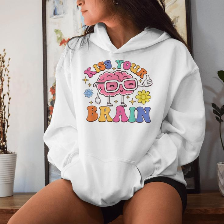 Teacher Life Kiss Your Brain Sped Teacher Students Women Hoodie Gifts for Her