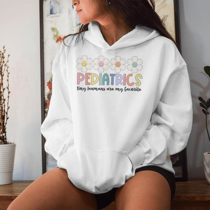 Tiny Humans Are My Favorite Pediatrics Nicu Peds Nurse Women Hoodie Gifts for Her