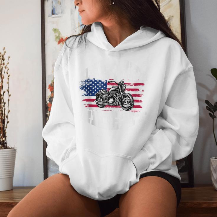 Us American Flag Biker MotorcycleFor Women Women Hoodie Gifts for Her