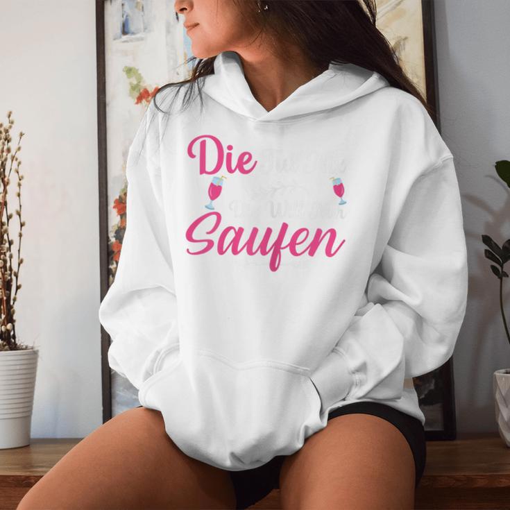 Women's Die Tut Nix Die Will Nur Saufen Kapuzenpullover für Damen Geschenke für Sie