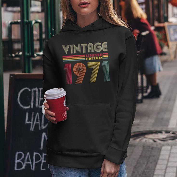 1971 51St Birthday Vintage Retro 51 Years Women Hoodie Unique Gifts