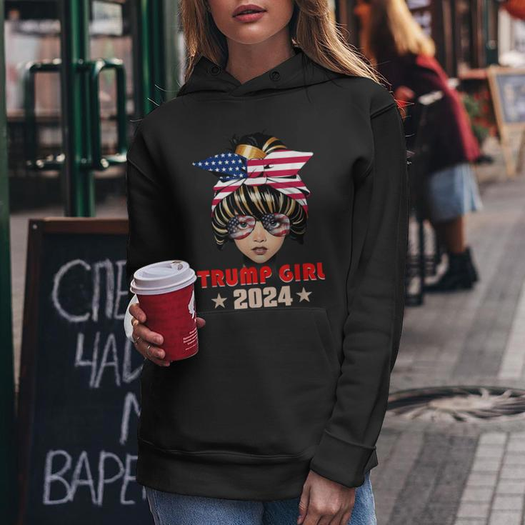 4Th Of July Trump 45 47 Trump Girl 2024 Women Hoodie Personalized Gifts