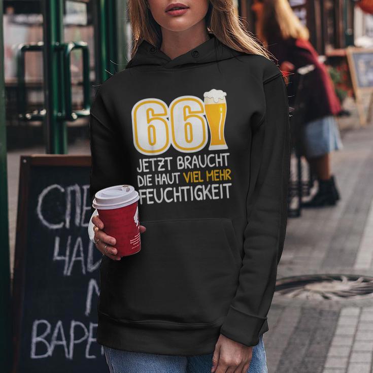 66 Birthday Beer Beer Drinker Kapuzenpullover für Damen Lustige Geschenke