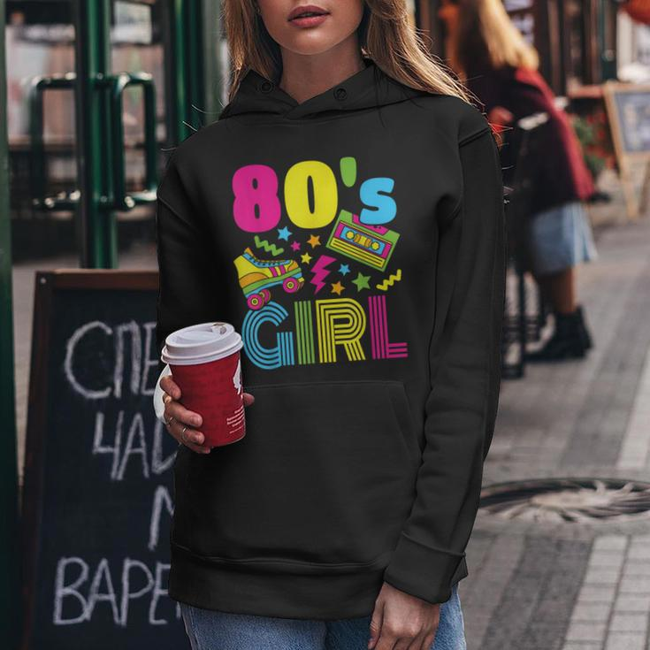 80S Girl 1980S Theme Party 80S Costume Outfit Girls Women Hoodie Funny Gifts