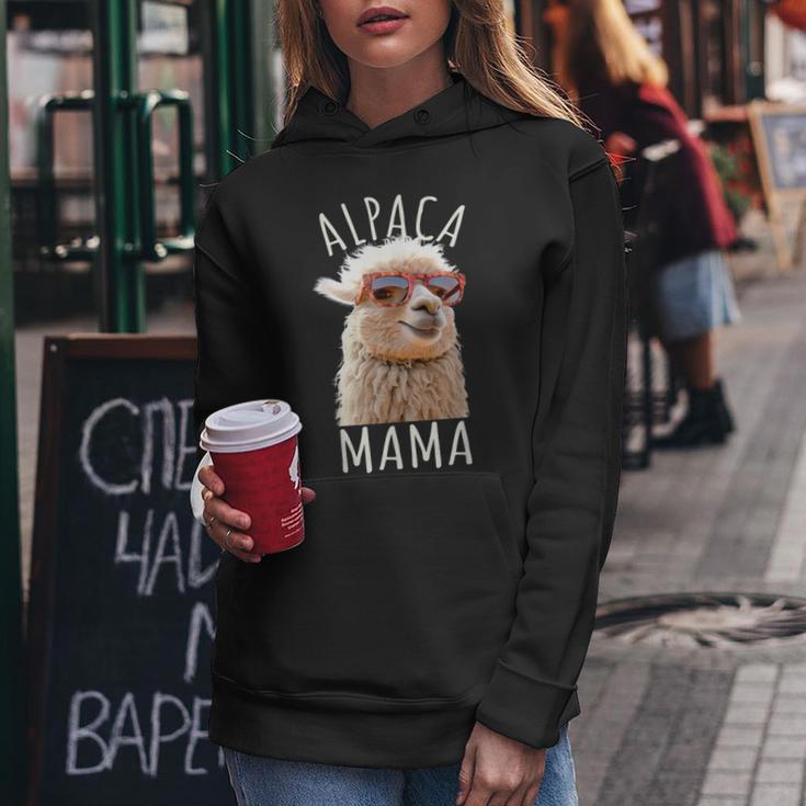 Alpaka Mama Alpaca Mutter Lama Muttertag Alpaka Wanderung Kapuzenpullover für Damen Lustige Geschenke